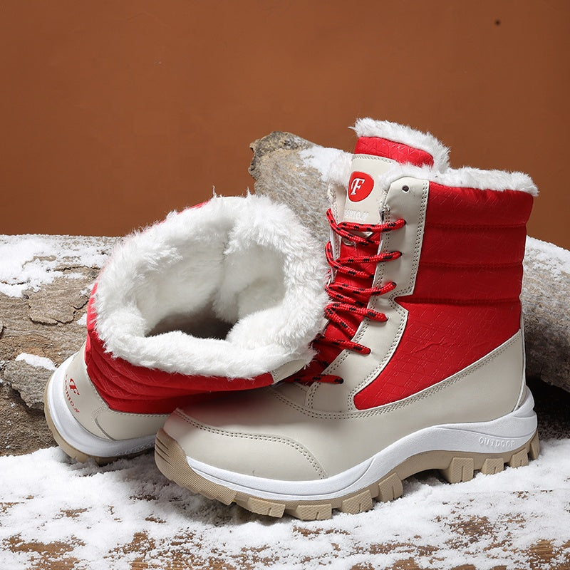 Snow Boots Plush Warm Ankle Boots for Women Winter Shoes Waterproof Boots - Shaners Merchandise