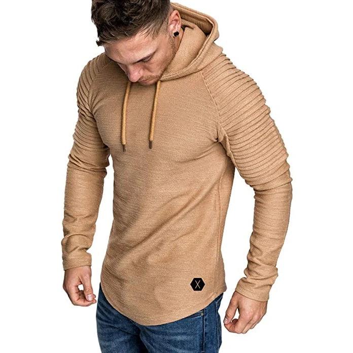 Sidiou Group Solid Cotton Sweatshirt for Men Fashion Pullover Hoodie Sport Wear - Shaners Merchandise