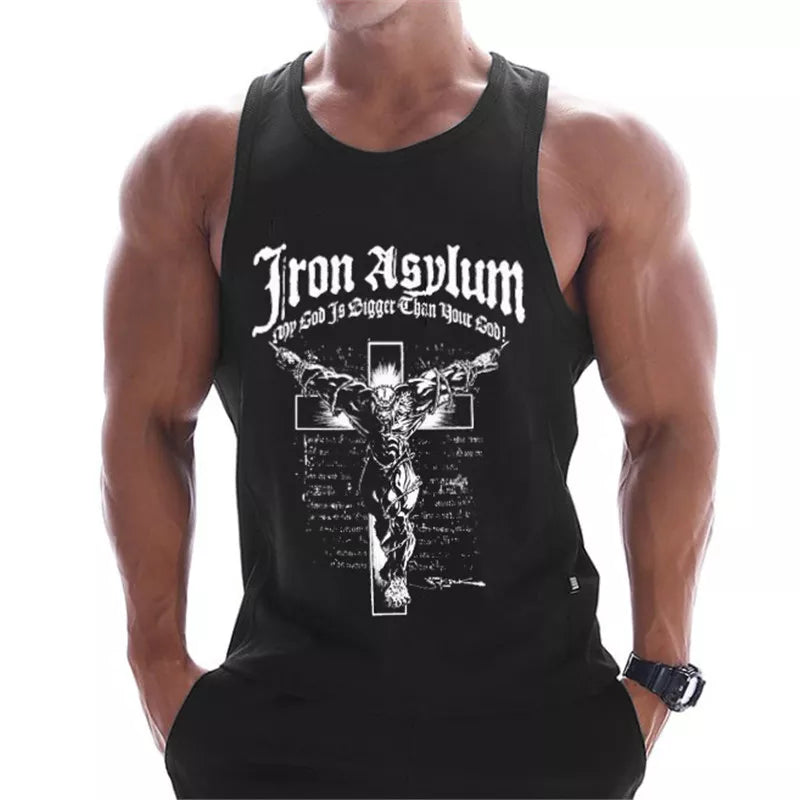 2019 New Gyms Clothing Cotton Bodybuilding Tank Top Bodybuilder Mens Ropa - Shaners Merchandise
